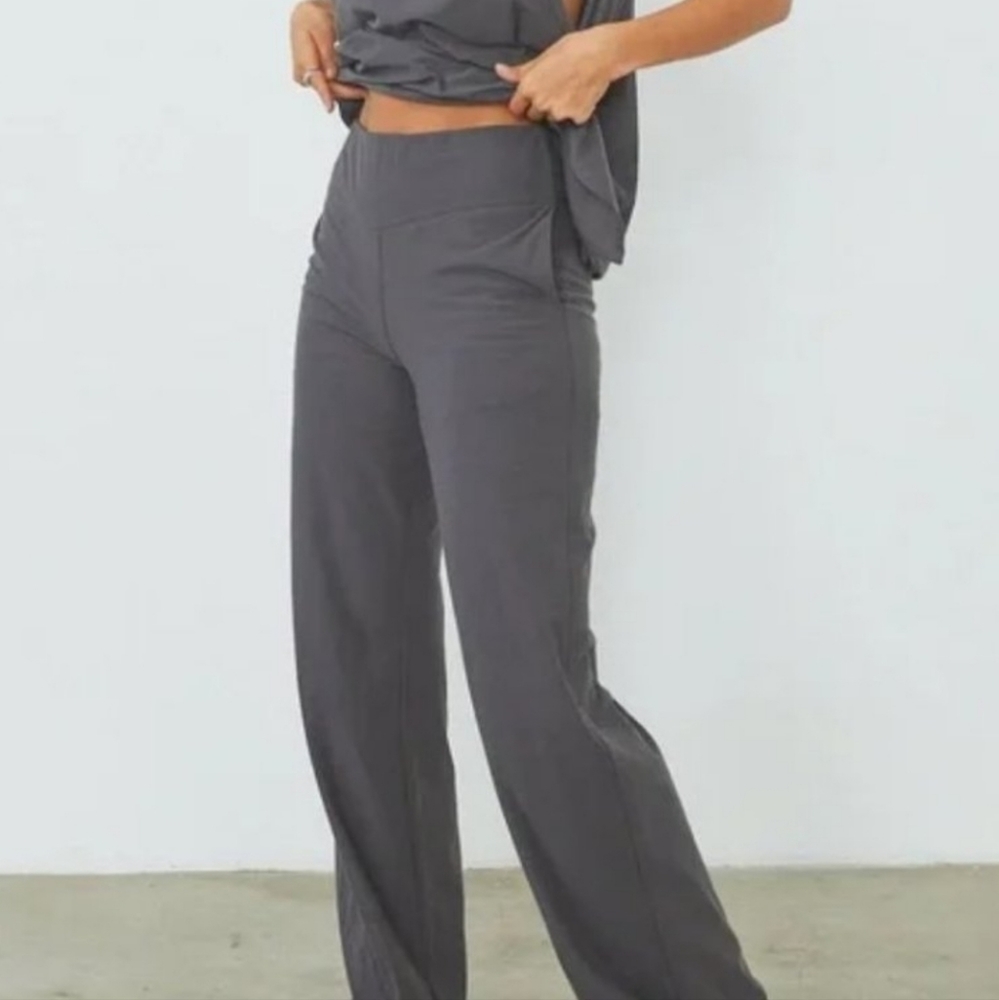 Lunya Cool High Rise Pant Meditative Grey Size